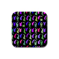 Misc Shapes Rubber Square Coaster (4 Pack) by LalyLauraFLM