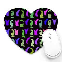 Misc Shapes Heart Mousepad by LalyLauraFLM