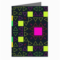 Triangles And Squares Greeting Cards (pkg Of 8)