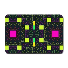 Triangles And Squares Small Doormat by LalyLauraFLM