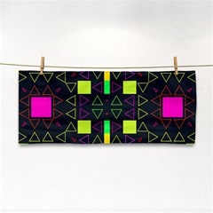 Triangles And Squares Hand Towel by LalyLauraFLM