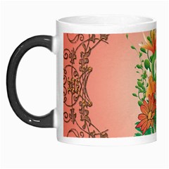 Awesome Flowers And Leaves With Floral Elements On Soft Red Background Morph Mugs by FantasyWorld7