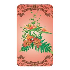 Awesome Flowers And Leaves With Floral Elements On Soft Red Background Memory Card Reader by FantasyWorld7