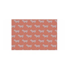 Cute Dachshund Pattern In Peach Satin Wrap by LovelyDesigns4U