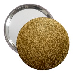 Gold Plastic 3  Handbag Mirrors by trendistuff