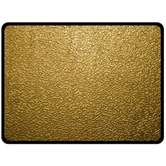 Gold Plastic Double Sided Fleece Blanket (large)  by trendistuff