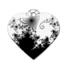 Fractal Dog Tag Heart (two Sides) by trendistuff