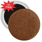 DARK BROWN SAND TEXTURE 3  Magnets (10 pack) 