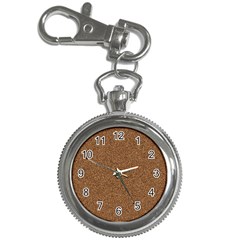 Dark Brown Sand Texture Key Chain Watches