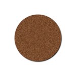 DARK BROWN SAND TEXTURE Rubber Round Coaster (4 pack) 