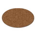 DARK BROWN SAND TEXTURE Oval Magnet