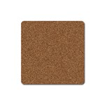 DARK BROWN SAND TEXTURE Square Magnet