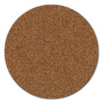 DARK BROWN SAND TEXTURE Magnet 5  (Round)