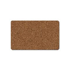 Dark Brown Sand Texture Magnet (name Card) by trendistuff