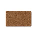 DARK BROWN SAND TEXTURE Magnet (Name Card)