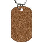 DARK BROWN SAND TEXTURE Dog Tag (One Side)