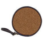 DARK BROWN SAND TEXTURE Classic 20-CD Wallets