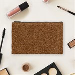 DARK BROWN SAND TEXTURE Cosmetic Bag (Medium) 