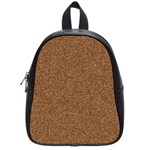 DARK BROWN SAND TEXTURE School Bags (Small) 