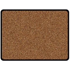 Dark Brown Sand Texture Fleece Blanket (large)  by trendistuff