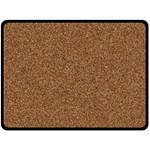 DARK BROWN SAND TEXTURE Fleece Blanket (Large) 