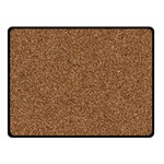 DARK BROWN SAND TEXTURE Fleece Blanket (Small)