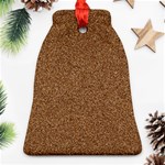 DARK BROWN SAND TEXTURE Bell Ornament (2 Sides)