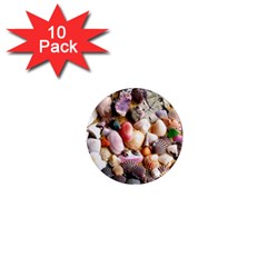 Colorful Sea Shells 1  Mini Magnet (10 Pack)  by trendistuff