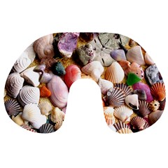 Colorful Sea Shells Travel Neck Pillows by trendistuff