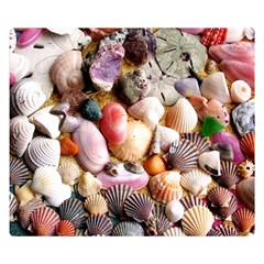 Colorful Sea Shells Double Sided Flano Blanket (small)  by trendistuff