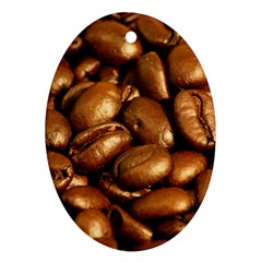 Chocolate Coffee Beans Ornament (oval) 