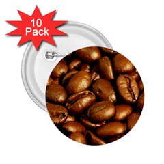 Chocolate Coffee Beans 2 25  Buttons (10 Pack)  by trendistuff