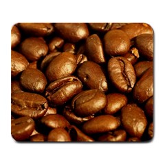 Chocolate Coffee Beans Large Mousepads by trendistuff