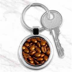 Chocolate Coffee Beans Key Chains (round)  by trendistuff