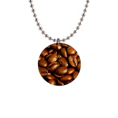 Chocolate Coffee Beans Button Necklaces by trendistuff