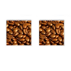 Chocolate Coffee Beans Cufflinks (square) by trendistuff