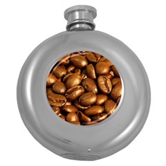 Chocolate Coffee Beans Round Hip Flask (5 Oz) by trendistuff