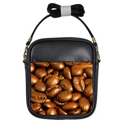 Chocolate Coffee Beans Girls Sling Bags by trendistuff