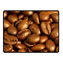 Chocolate Coffee Beans Double Sided Fleece Blanket (small)  by trendistuff