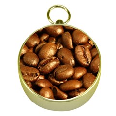 Chocolate Coffee Beans Gold Compasses by trendistuff