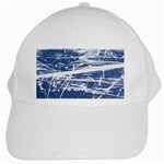 BLUE AND WHITE ART White Cap