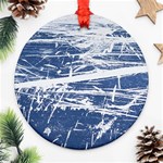 BLUE AND WHITE ART Ornament (Round) 