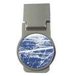 BLUE AND WHITE ART Money Clips (Round) 