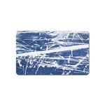 BLUE AND WHITE ART Magnet (Name Card)