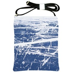 Blue And White Art Shoulder Sling Bags by trendistuff