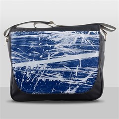 Blue And White Art Messenger Bags by trendistuff