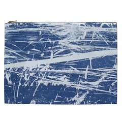 Blue And White Art Cosmetic Bag (xxl)  by trendistuff