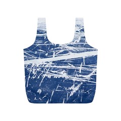 Blue And White Art Full Print Recycle Bags (s)  by trendistuff