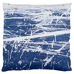 Blue And White Art Large Flano Cushion Cases (two Sides)  by trendistuff