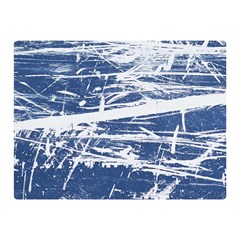 Blue And White Art Double Sided Flano Blanket (mini)  by trendistuff